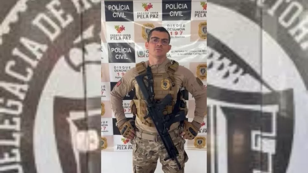Delegado Claudino Lúcio, da DHE de Patos - Foto: Reprodução e montagem Patosverdade