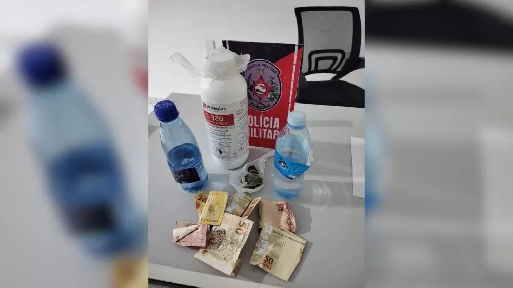 Material apreendido - Foto: Ascom 12º BPM/Divulgação