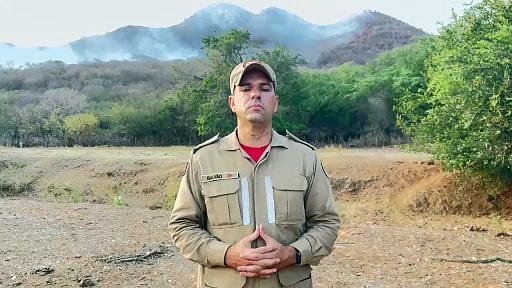 Incêndio na Serra do Cruzeiro entra no quinto dia de combate em São José do Bonfim